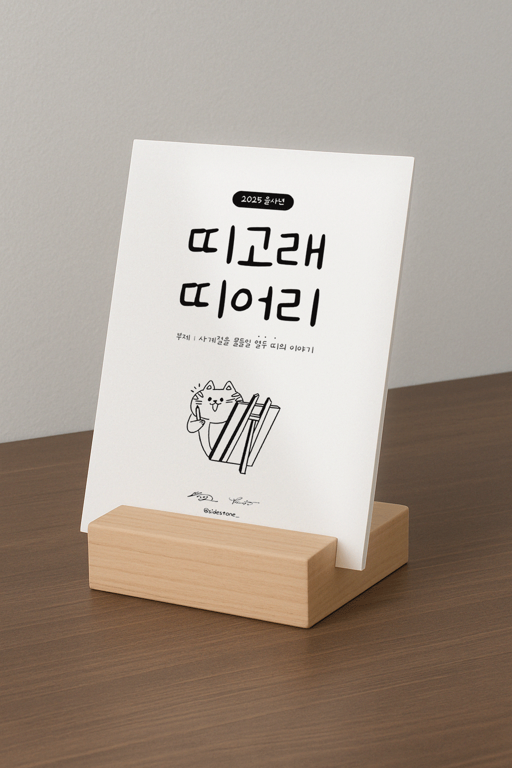 띠그래 띠어리 — 띠그래 띠어리 표지 목업